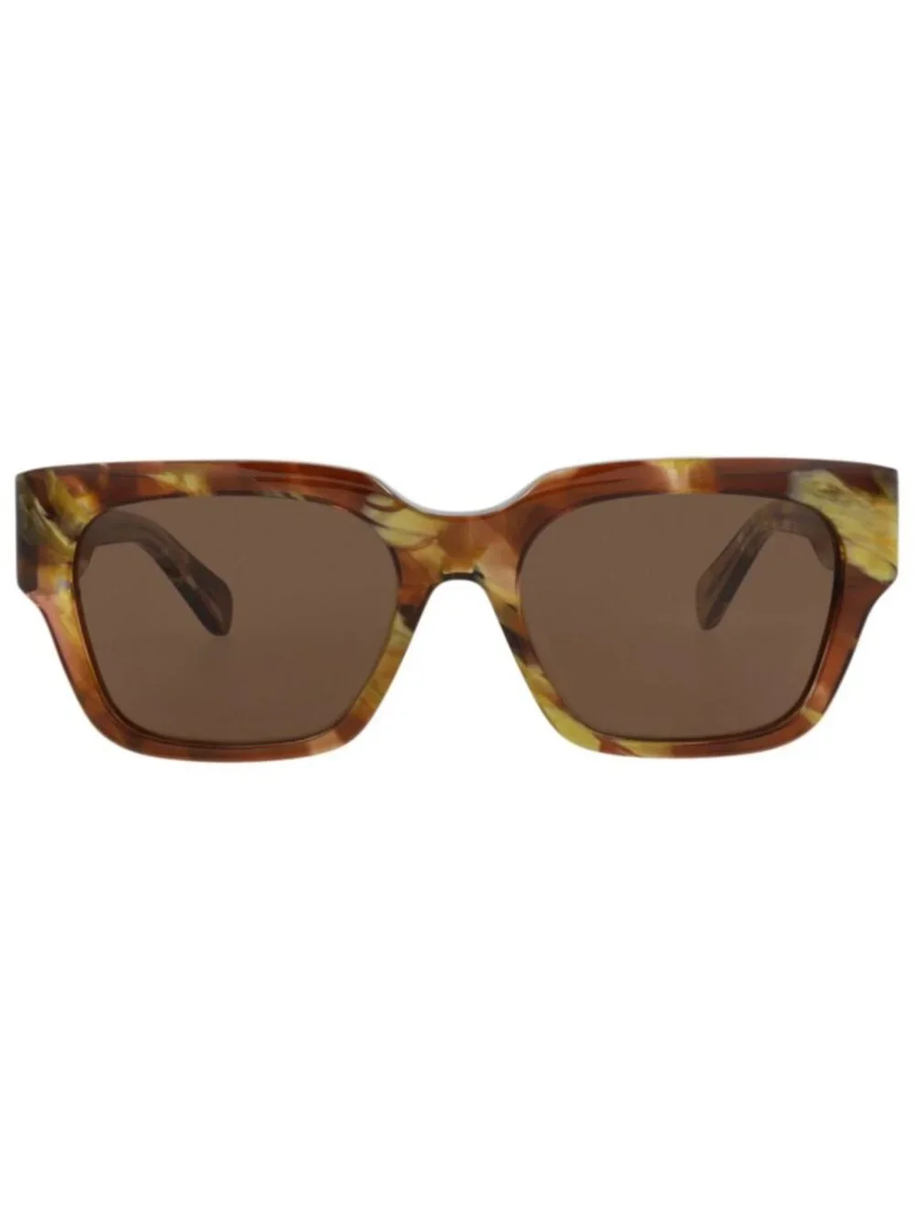 New Chloé Women's Sunglasses Square Rectangle Recycled Acetate Frame Havana